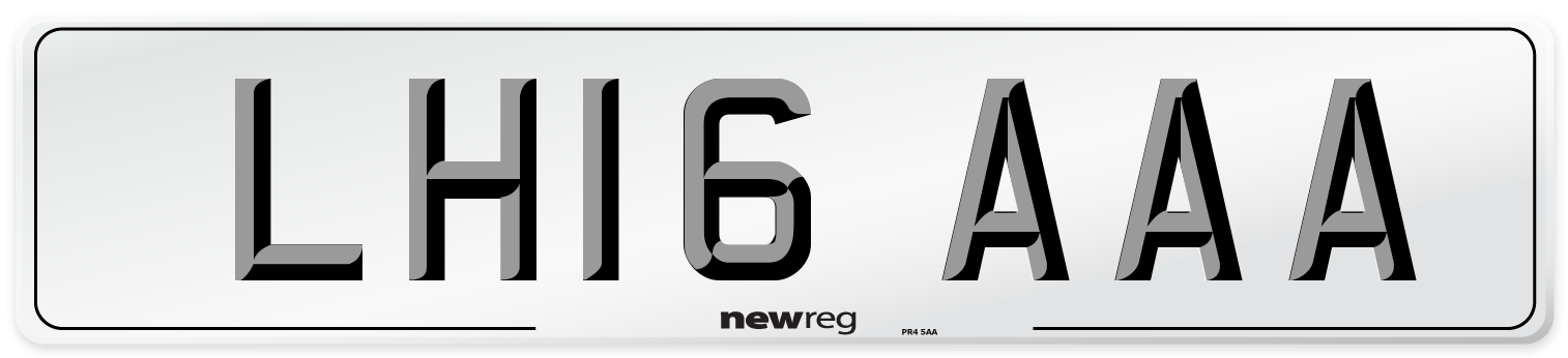 LH16 AAA Number Plate from New Reg